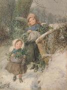 Frederic james Shields,ARWS The Holly Gatherers (mk46) Germany oil painting reproduction